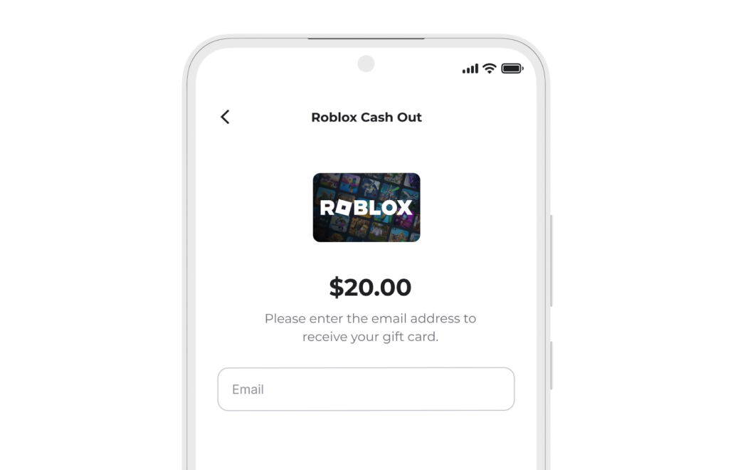 Cash out gems for Roblox vouchers